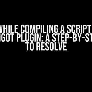 Error while Compiling a Script of Java for a Spigot Plugin: A Step-by-Step Guide to Resolve