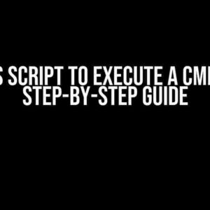 VBS Script to Execute a CMD: A Step-by-Step Guide